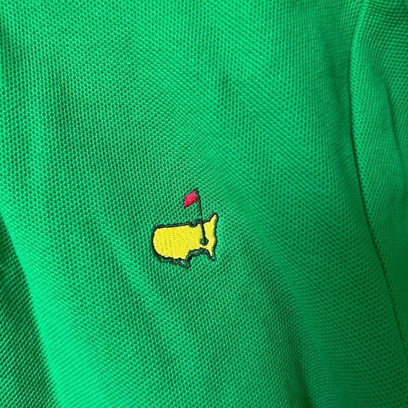 Masters Collection Polo Augusta National boys logo green embroidered shirt - Picture 2 of 8